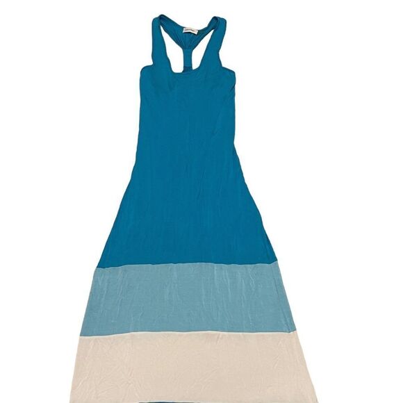 Calvin Klein Color Block Maxi Racerback Tank Dress - Picture 2 of 5